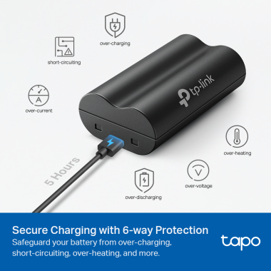 TP-Link Tapo A100 Kamera Akkumulátor